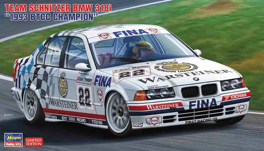 Hasegawa 1/24 Team Schnitzer BMW 318i 1993 BTCC Champion Model Kit