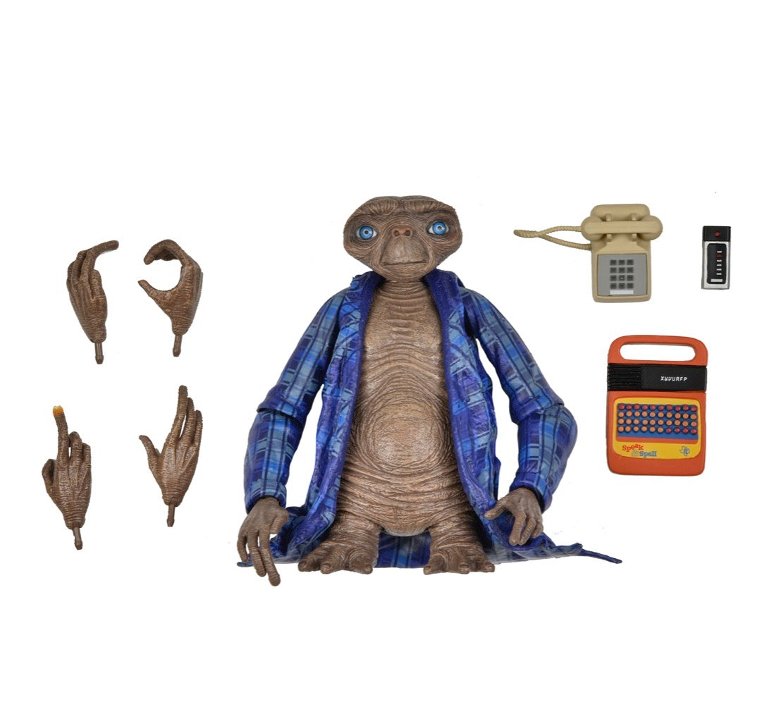 NECA E.T. The Extra-Terrestrial 40th Anniversary Telepathic E.T. Ultimate Action Figure (7 inch Scale)