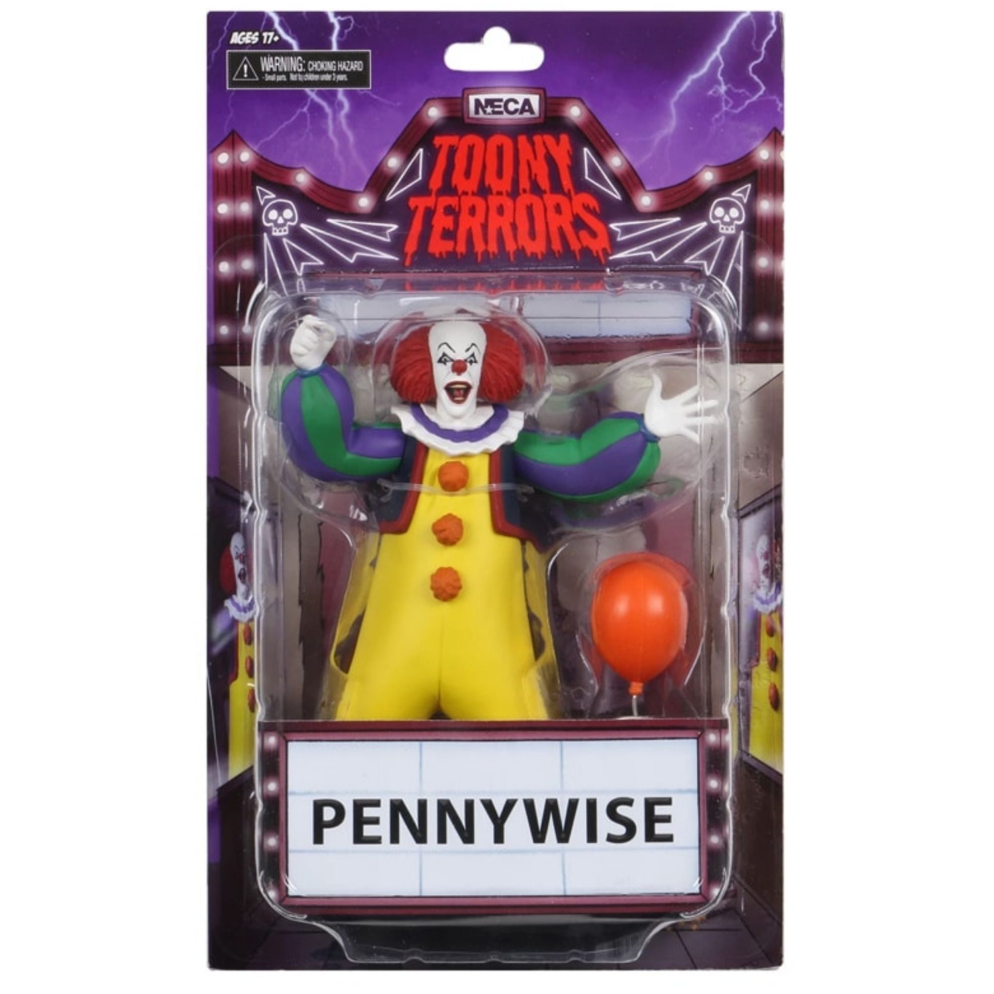 NECA Toony Terrors: IT 1990 Pennywise Action Figure (6 inch)
