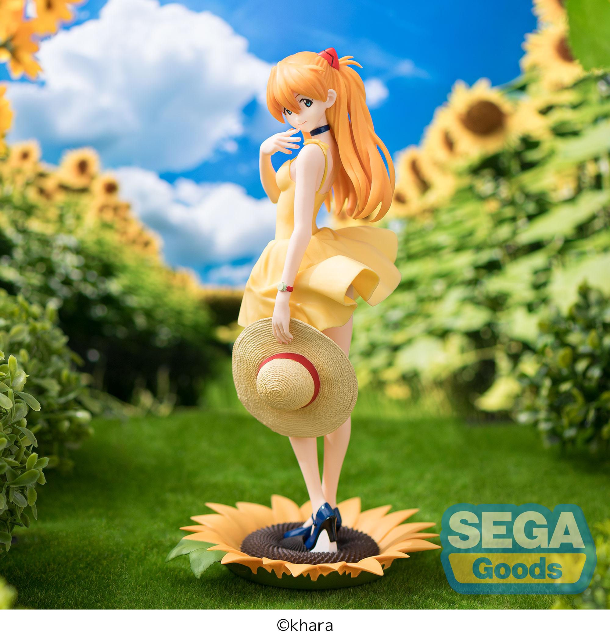 Sega Rebuild of Evangelion Luminasta: Asuka Langley Shikinami (Summer Dress Ver. 2) PVC Statue (24 cm)