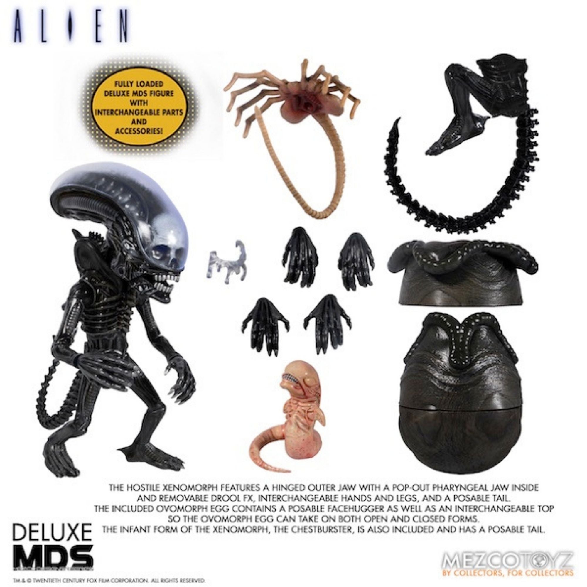 Mezco Toyz Alien: Xenomorph Mezco Designer Series Action Figure (6 inch)