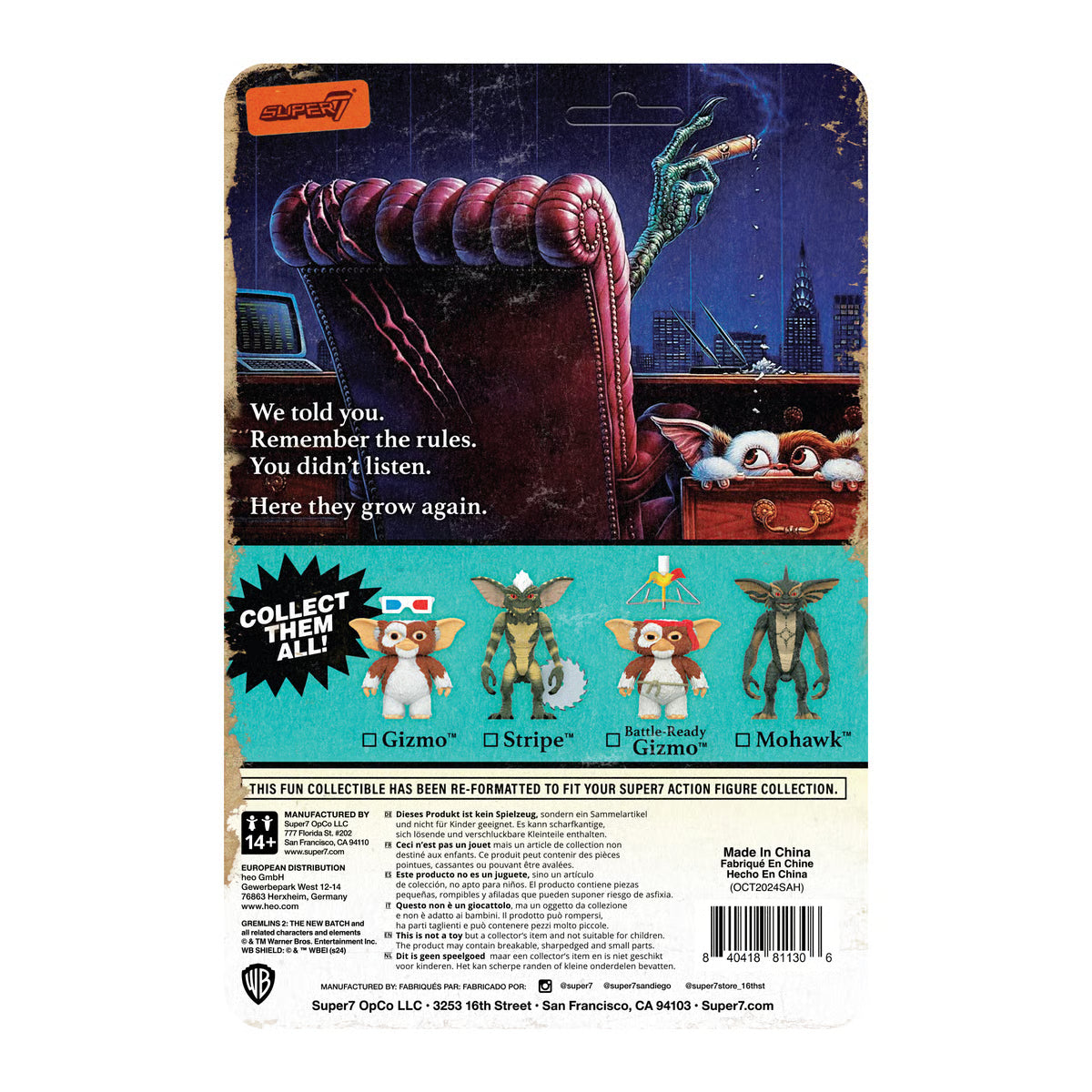Super7 Gremlins 2: Gizmo (Battle Ready) ReAction 3.75” Figure