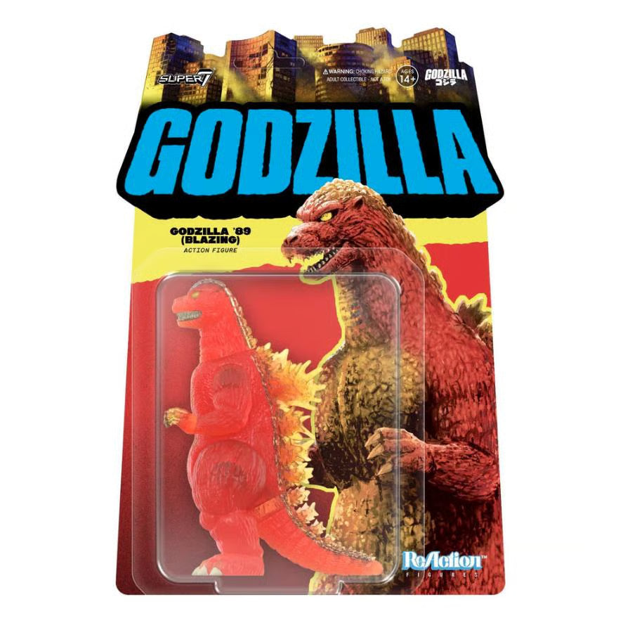 Super7 TOHO: 1989 Godzilla (Blazing) ReAction 3.75” Figure
