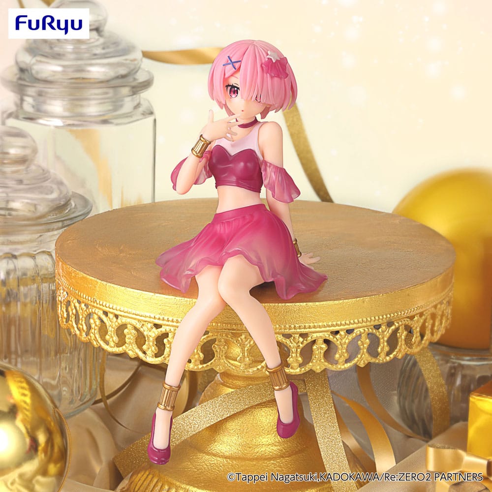 Furyu Re:Zero Starting Life in Another World Ram Noodle Stopper Figure Twinkle Party Another Color Ver. (14 cm)
